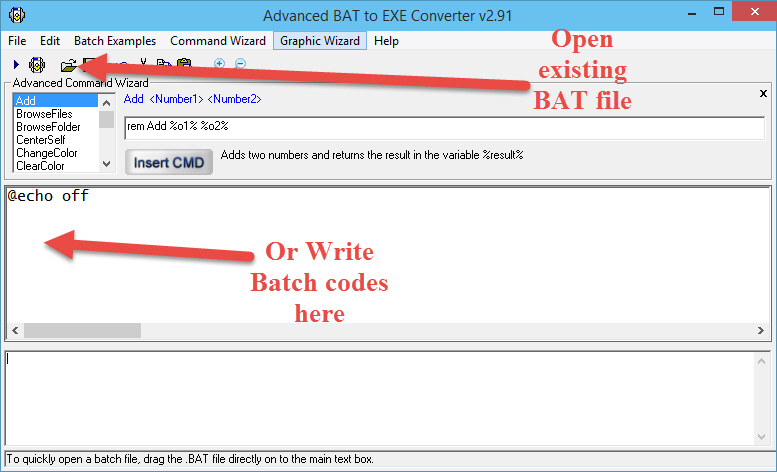 how write batch executable file for mac