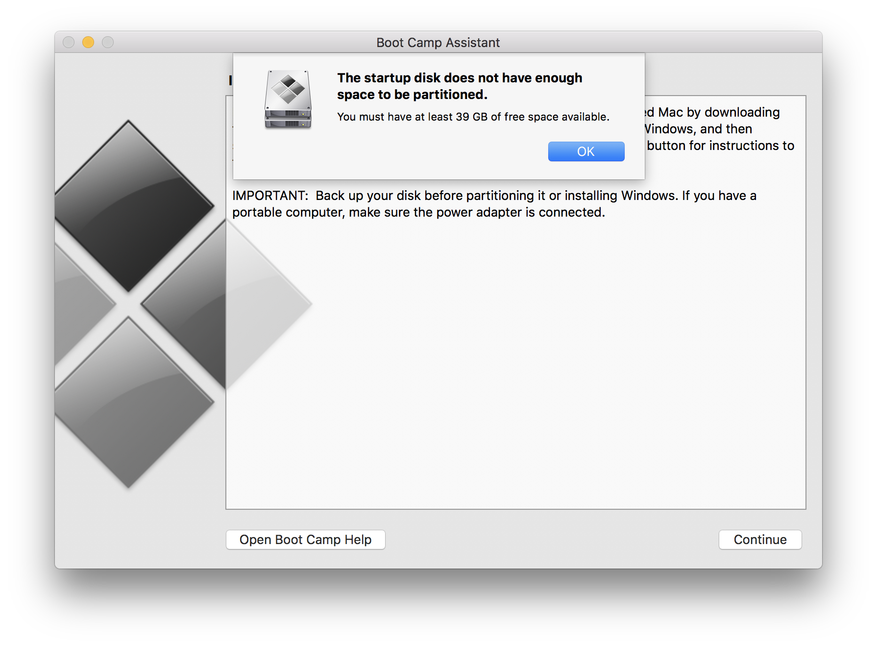 make space on startup disk for mac
